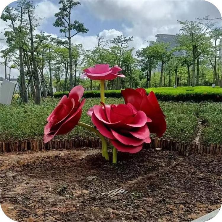 草地玫瑰雕塑 現(xiàn)代校園花朵雕塑 大型雕塑 草地玫瑰雕塑 現(xiàn)代校園花朵雕塑 大型雕塑