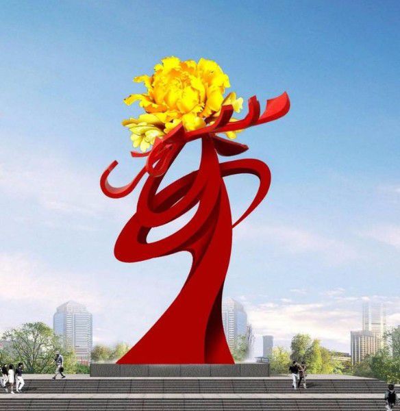 雕塑菊花景觀制造，街景小品，景觀菊花雕塑優(yōu)價