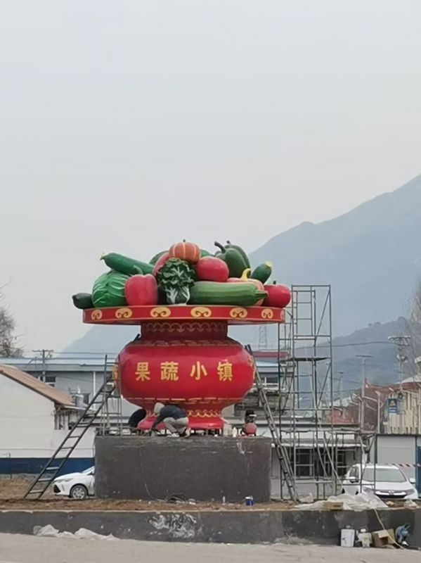 花籃雕塑點擊，景觀雕塑，旅游區(qū)花籃雕塑制作